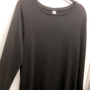 Old Navy Maternity Black Midi Dress